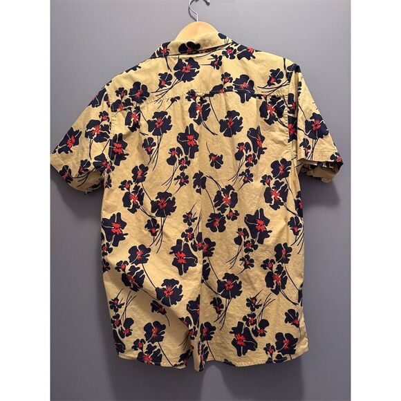 Hurley Men's Floral Short Sleeve Button-Down Shirt Size L Multicolor - Picture 5 of 9